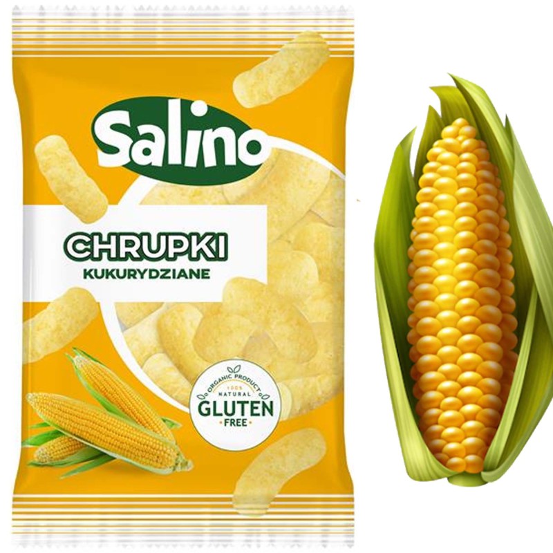 SALINO CHRUPKI KUKURYDZIANE lekka chrupiąca przekąska 100G