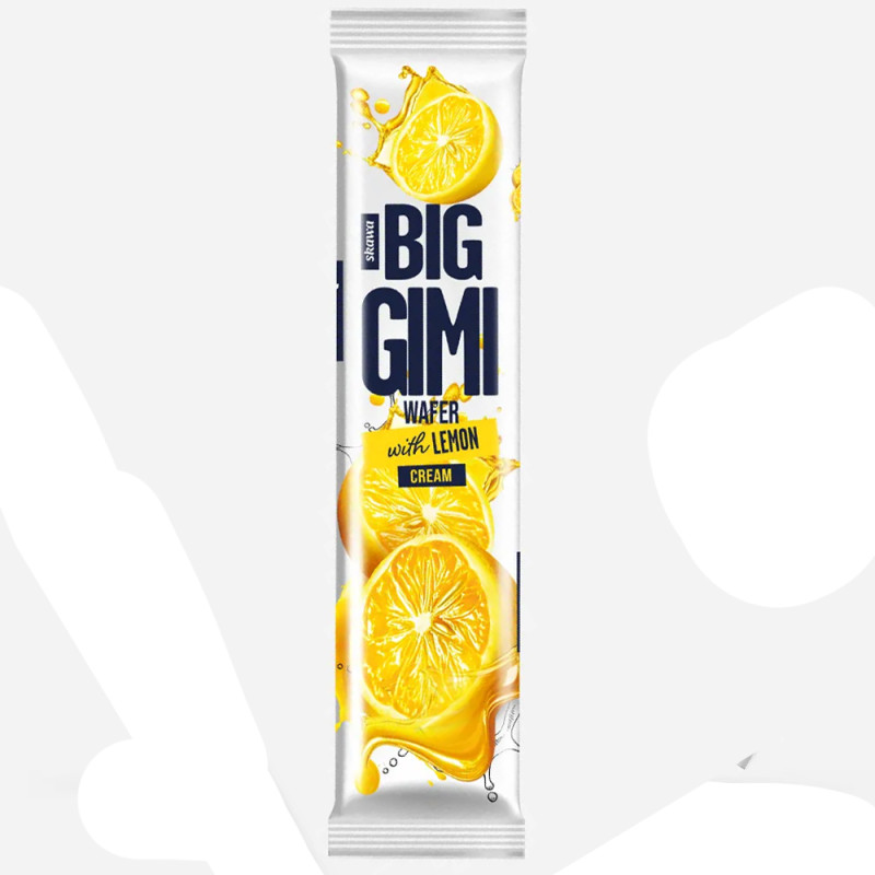 Skawa WAFLE SKAWA BIG GIMI SMAK CYTRYNOWY CYTRYNA 34G