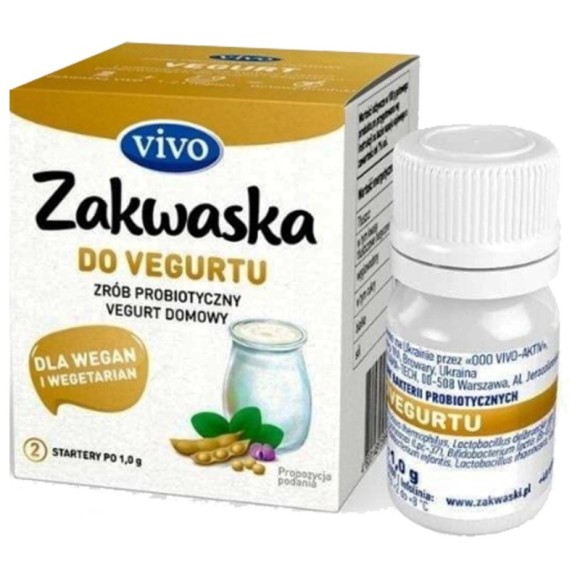 Jogurt domowy VIVO ZAKWASKA VEGURT wegański JOGURT kultury