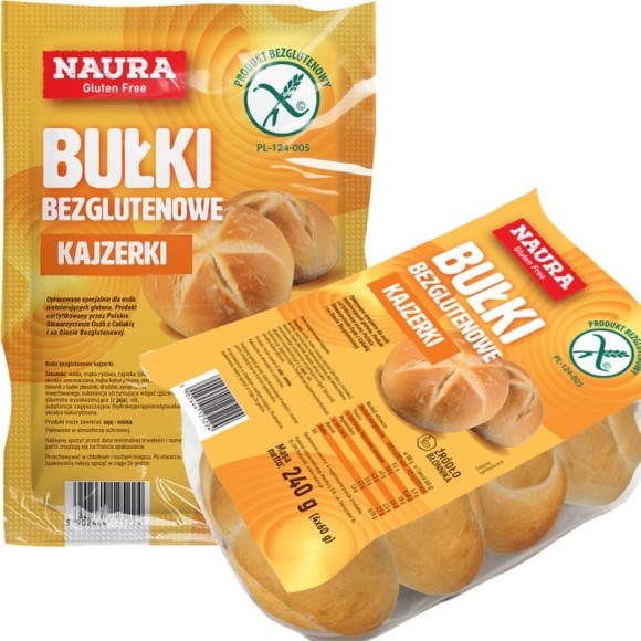 NAURA BUŁKI BEZGLUTENOWE KAJZERKI KAJZERKA bez glutenu