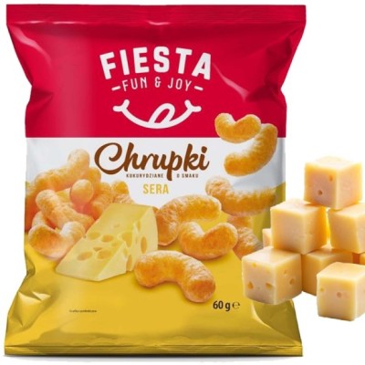 FIESTA CHRUPKI SEROWE chrpiąca przekąska o smaku SERA 60G