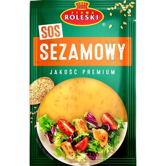 SOS SEZAMOWY Z PRAŻONYM SEZAMEM do kurczaka sałatek