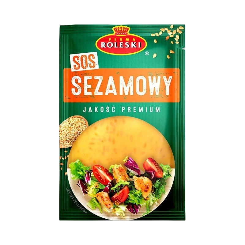 SOS SEZAMOWY Z PRAŻONYM SEZAMEM do kurczaka sałatek