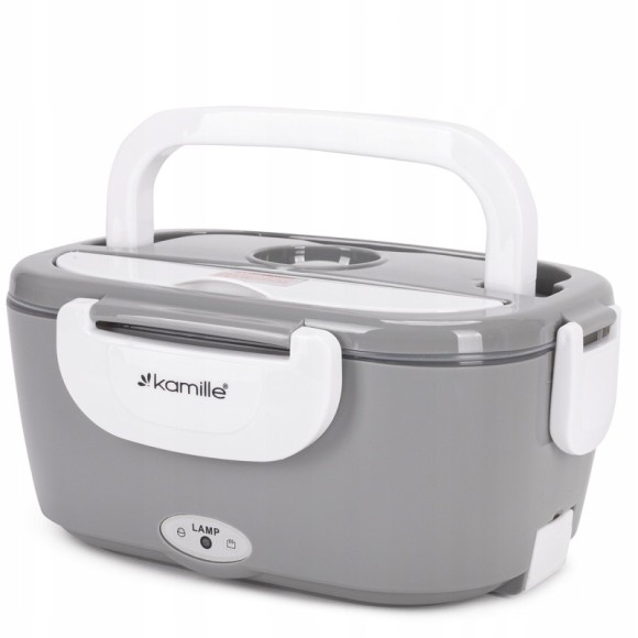 ELEKTRYCZNY LUNCH BOX TERMOS 220V gniazdko DUŻY 1500ml 1,5L