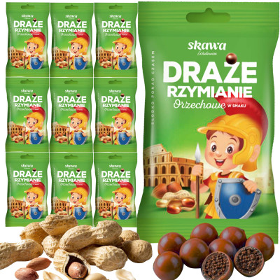 SKAWA Draże Rzymianin 70 g x10 sztuk = 0,7 kg Orzechowe