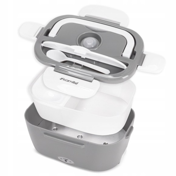 ELEKTRYCZNY LUNCH BOX TERMOS 220V gniazdko DUŻY 1500ml 1,5L