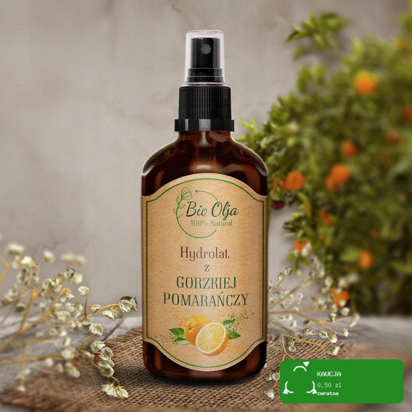 BioOlja HYDROLAT Z GORZKIEJ POMARAŃCZY 100ml Reguluje sebum & Oczyszcza