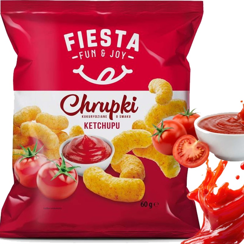 FIESTA CHRUPKI KETCHUPOWE chrupiąca przekąska 60G