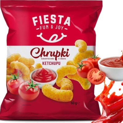 FIESTA CHRUPKI KETCHUPOWE chrupiąca przekąska 60G