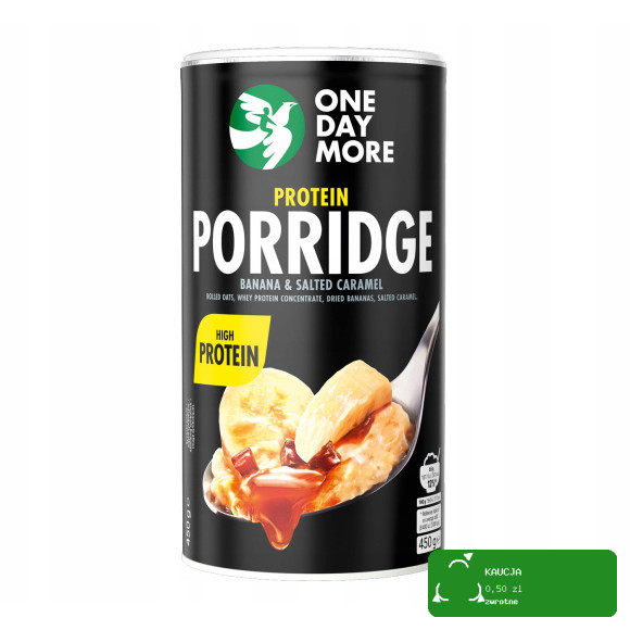 OneDayMore PROTEIN PORRIDGE Owsianka Proteinowa Banan & Słony Karmel 450g