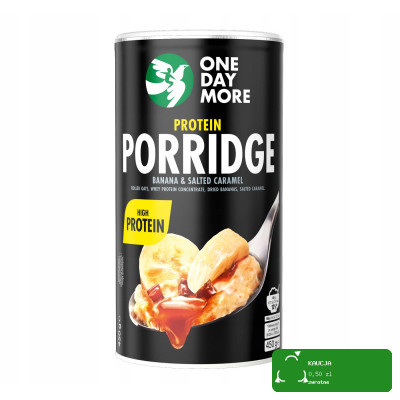 OneDayMore PROTEIN PORRIDGE Owsianka Proteinowa Banan & Słony Karmel 450g