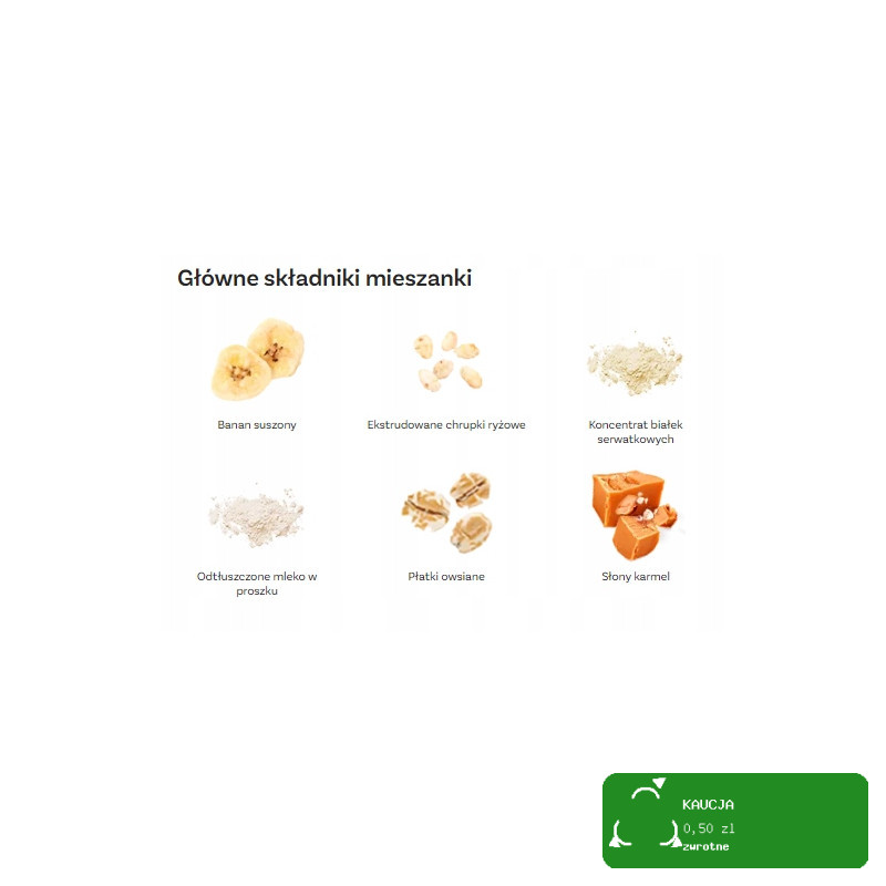 OneDayMore PROTEIN PORRIDGE Owsianka Proteinowa Banan & Słony Karmel 450g