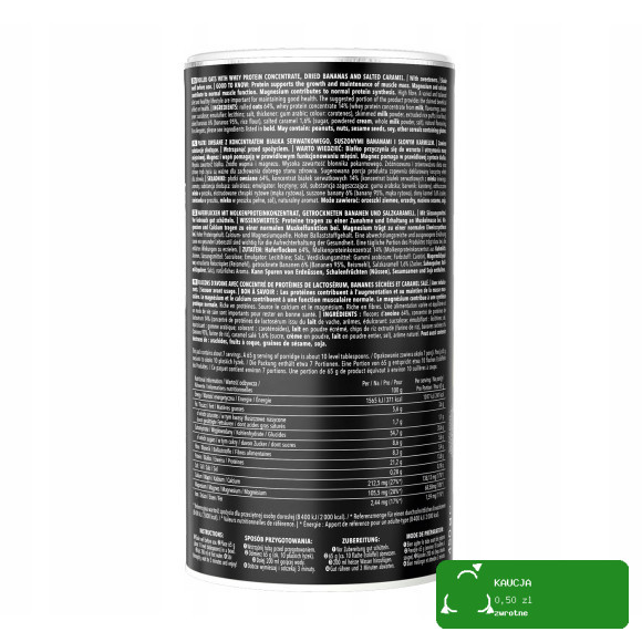 OneDayMore PROTEIN PORRIDGE Owsianka Proteinowa Banan & Słony Karmel 450g