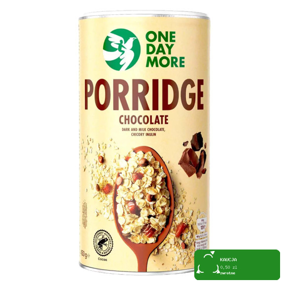 OneDayMore OWSIANKA CZEKOLADOWA 450g gorzka & mleczna czekolada + inulina