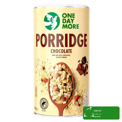 OneDayMore OWSIANKA CZEKOLADOWA 450g gorzka & mleczna czekolada + inulina
