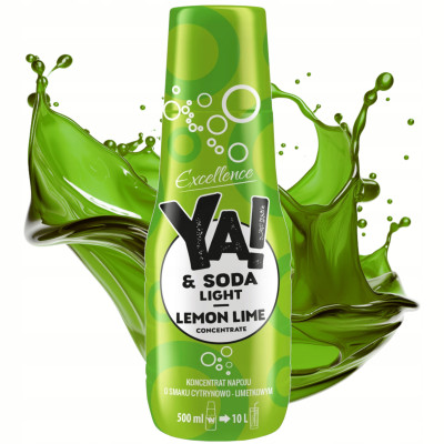 YA!&SODA koncentrat soda stream LIGHT CYTRYNA LIMONKA bez cukru 500ml