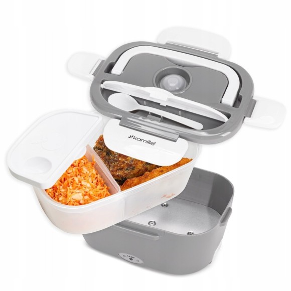 ELEKTRYCZNY LUNCH BOX TERMOS 220V gniazdko DUŻY 1500ml 1,5L