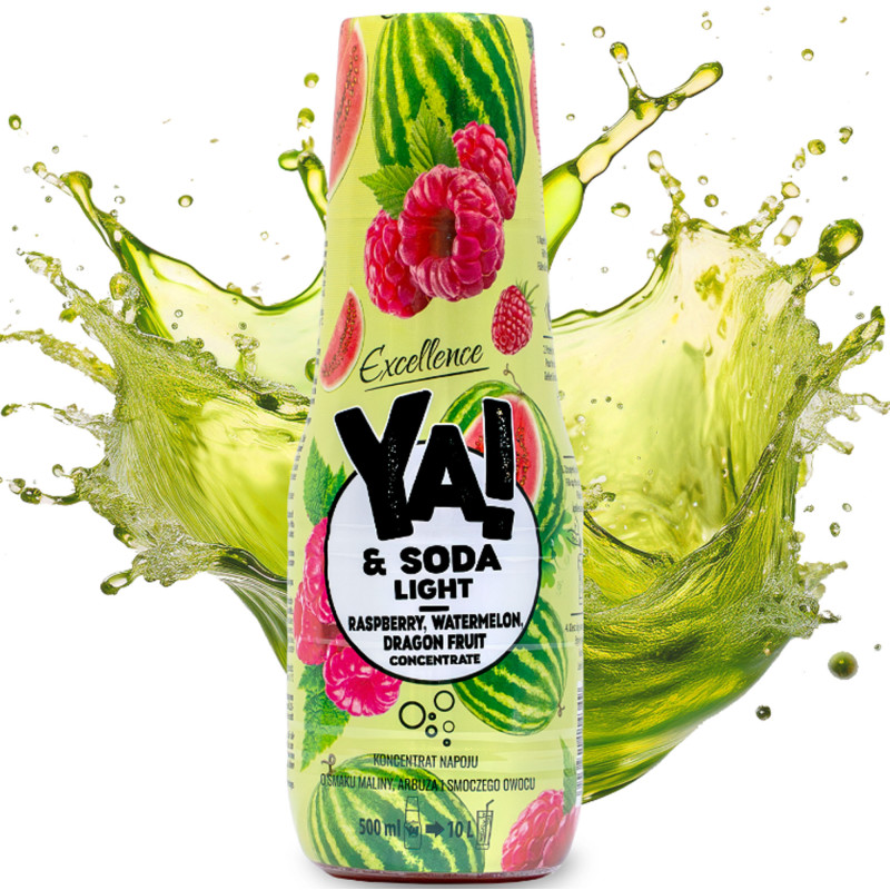 YA!&SODA KONCENTRAT SODA STREAM LIGHT ZERO bez cukru MALINA ARBUZ SMOCZY OWOC