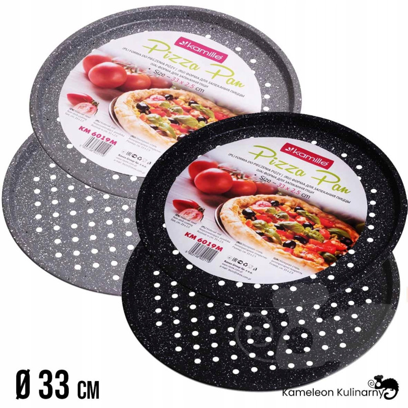 FORMA BLACHA do pieczenia PIZZY stal fi 33cm 330mm
