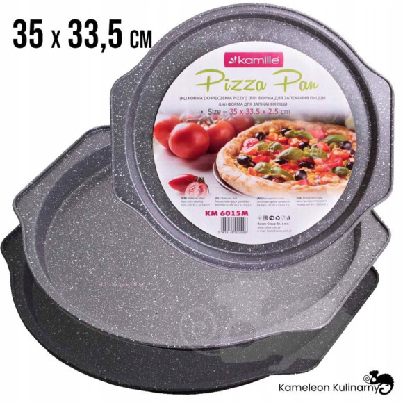 FORMA BLACHA do pieczenia PIZZY ze stali 35x33,5cm