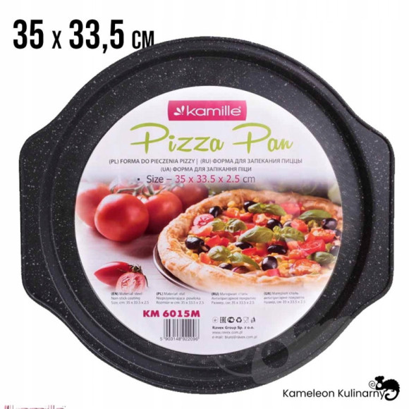 FORMA BLACHA do pieczenia PIZZY ze stali 35x33,5cm
