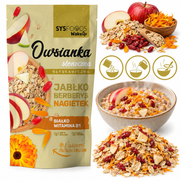 DANIA BABCI ZOSI - OWSIANKA SŁONECZNA JABŁKO BERBERYS NAGIETEK 350g