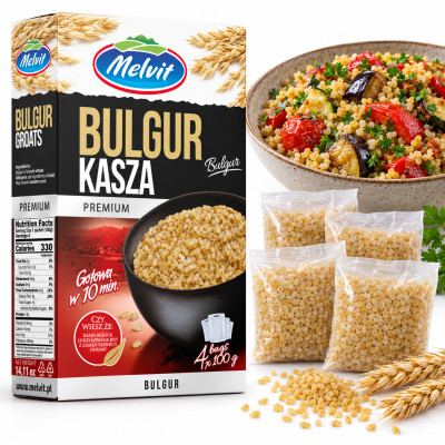 Melvit KASZA BULGUR 400g (kartonik)