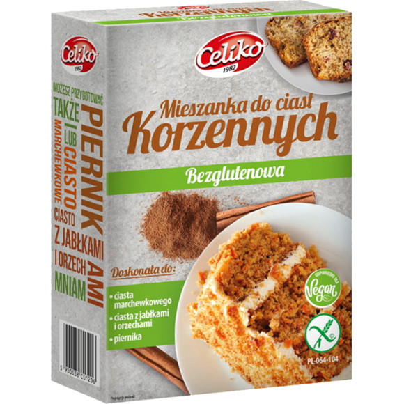 CELIKO CIASTO KORZENNE bezglutenowe bez glutenu 300g mieszanka do wypieku