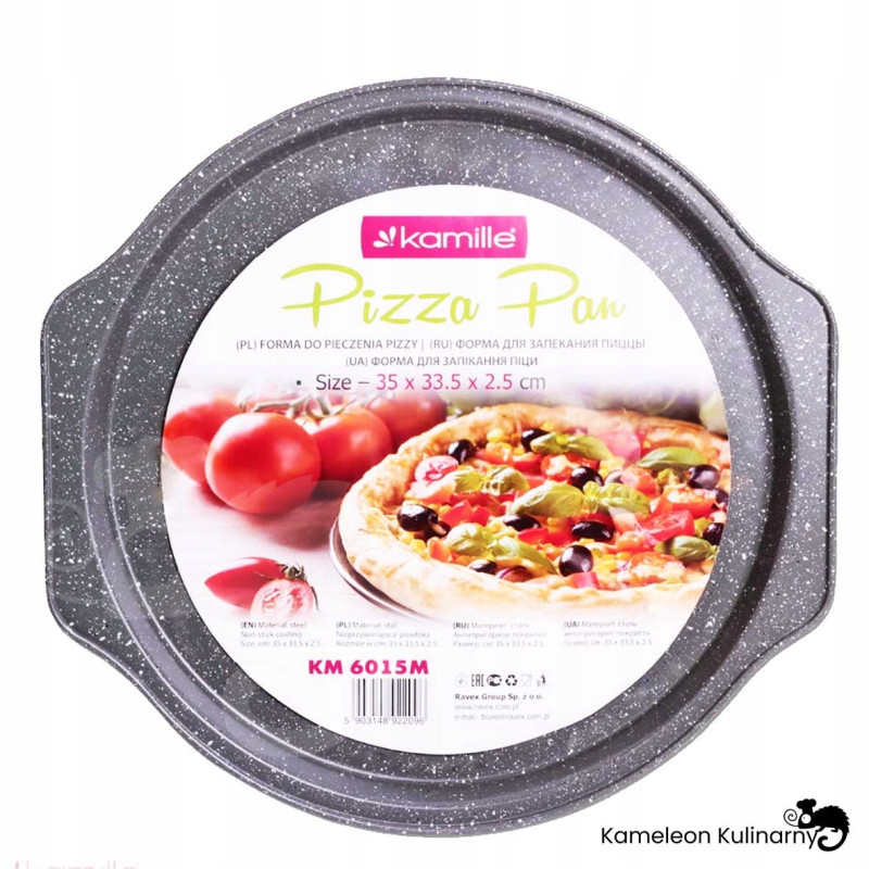 FORMA BLACHA do pieczenia PIZZY ze stali 35x33,5cm