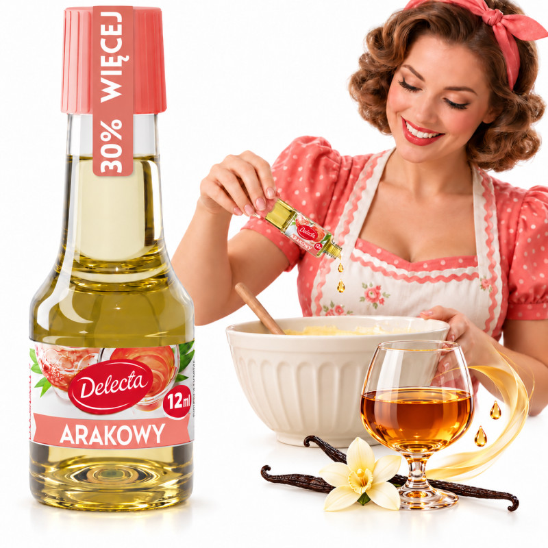 Delecta AROMAT ARAKOWY DO CIASTA 12ml na 2,5KG ciasta