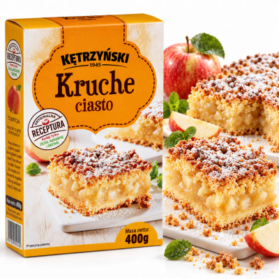 KĘTRZYŃSKI KRUCHE CIASTO mieszanka do ciasta na spody tarty szarlotki 400g