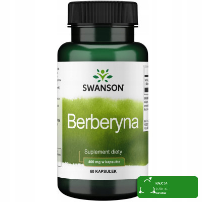 Swanson BERBERYNA 400MG 60kaps wsparcie CUKRZYCA ODCHUDZANIE SERCE SKÓRA