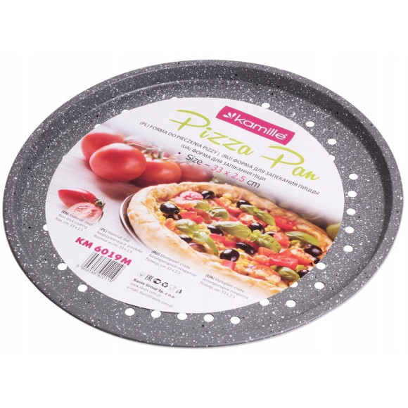 FORMA BLACHA do pieczenia PIZZY stal fi 33cm 330mm