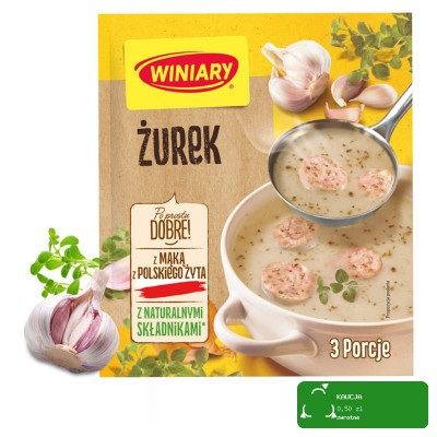WINIARY ŻUREK Z NATURALNYMI SKŁADNIKAMI 3 porcje WIELKANOC 49g