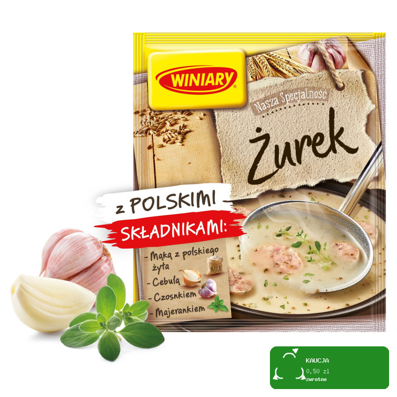 WINIARY ŻUREK Z NATURALNYMI SKŁADNIKAMI 3 porcje WIELKANOC 49g