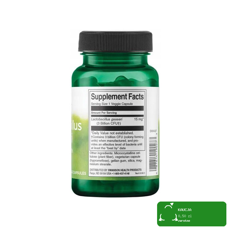 Swanson LACTOBACILLUS GASSERI 60kaps data 09.2026