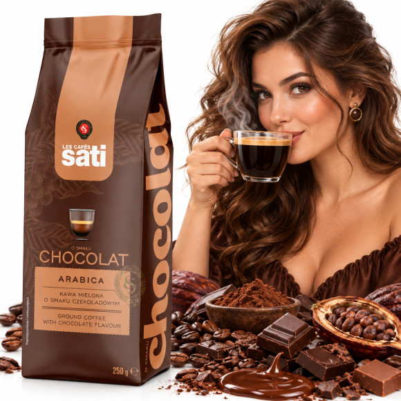 SATI CHOCOLAT KAWA SMAKOWA CZEKOLADOWA ARABICA 250g mielona