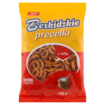 BESKIDZKIE PRECELKI Z SOLĄ 140G wegańskie bez konserwantów POLSKA FIRMA
