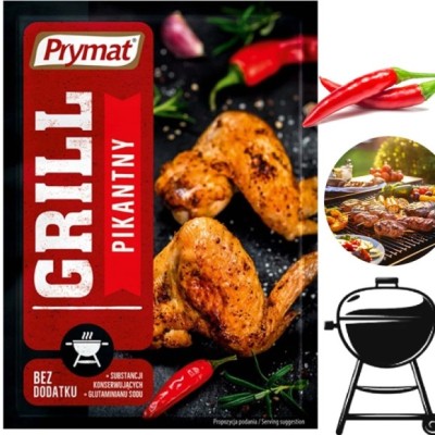 PRYMAT PRZYPRAWA GRILL PIKANTNY mieszanka przypraw 20G