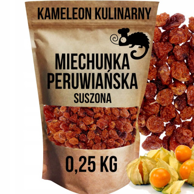 KAMELEON KULINARNY MIECHUNKA PERUWIAŃSKA SUSZONA 250G 0,25KG owoc miechunki
