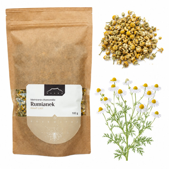NANGA RUMIANEK Kwiat Cały 100g 0,1kg susz KOSZYCZEK RUMIANKU