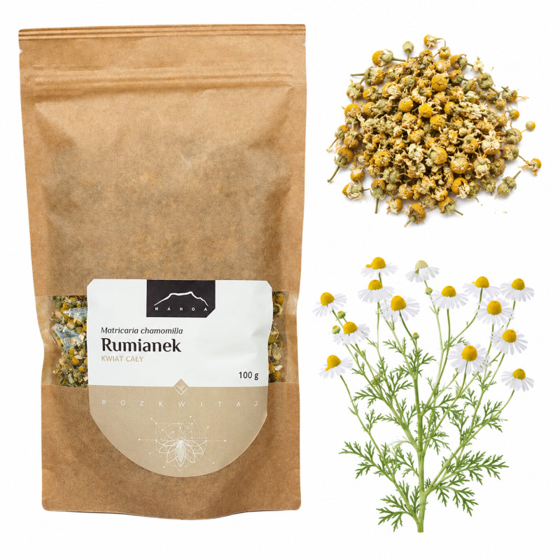 NANGA RUMIANEK Kwiat Cały 100g 0,1kg susz KOSZYCZEK RUMIANKU