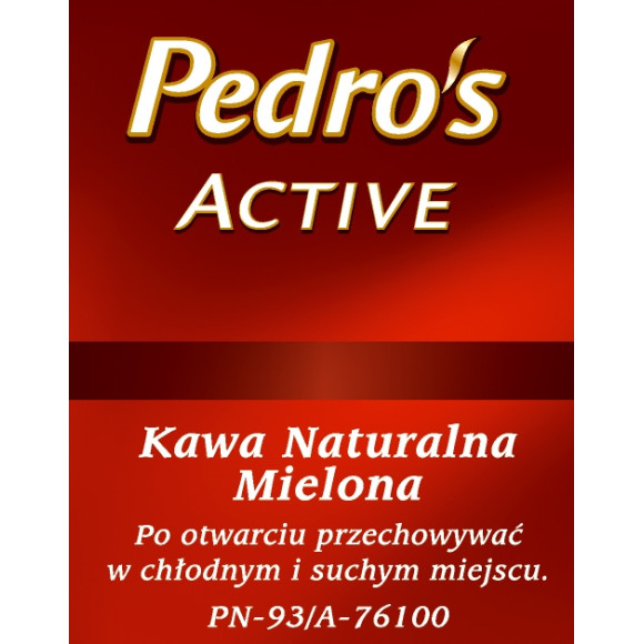 PEDROS PEDRO'S ACTIVE kawa mielona 100g