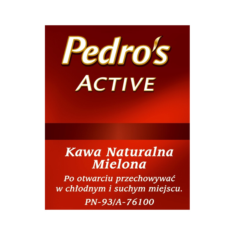PEDROS PEDRO'S ACTIVE kawa mielona 100g