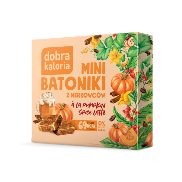 DOBRA KALORIA MINI BATONIKI PUMPKIN LATTE DYNIA 102g kartonik
