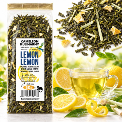 KAMELEON KULINARNY HERBATA ZIELONA aromatyzowana LEMON LEMON 50g