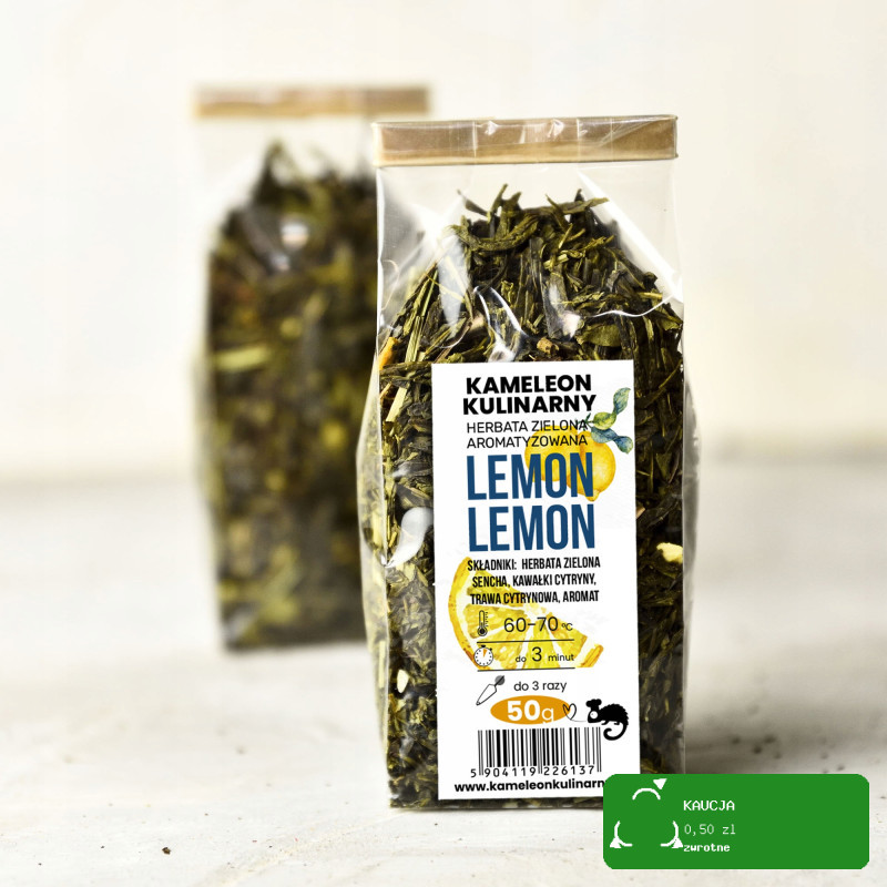 KAMELEON KULINARNY HERBATA ZIELONA aromatyzowana LEMON LEMON 50g