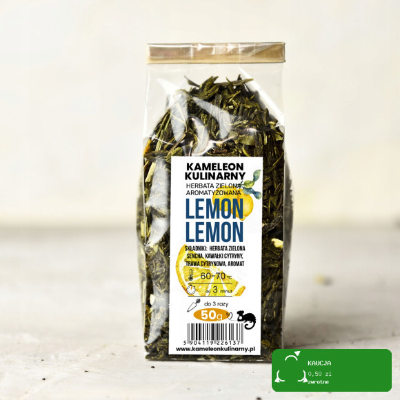 KAMELEON KULINARNY HERBATA ZIELONA aromatyzowana LEMON LEMON 50g