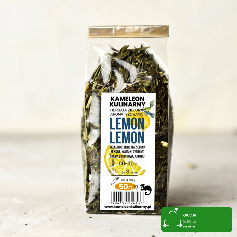 KAMELEON KULINARNY HERBATA ZIELONA aromatyzowana LEMON LEMON 50g