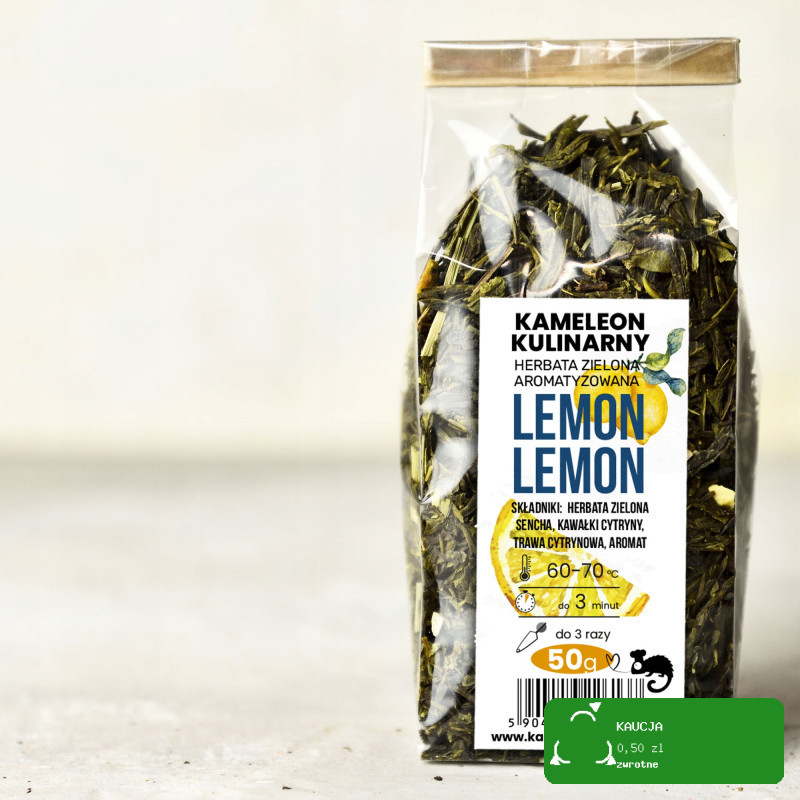 KAMELEON KULINARNY HERBATA ZIELONA aromatyzowana LEMON LEMON 50g